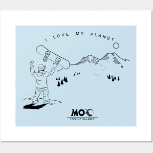 Snowboard Mountain Sports Posters and Art